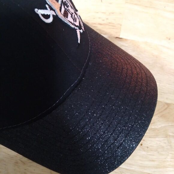New Era Oakland Raiders Glitter Brim Mesh Snap Back Hat - Picture 16 of 16